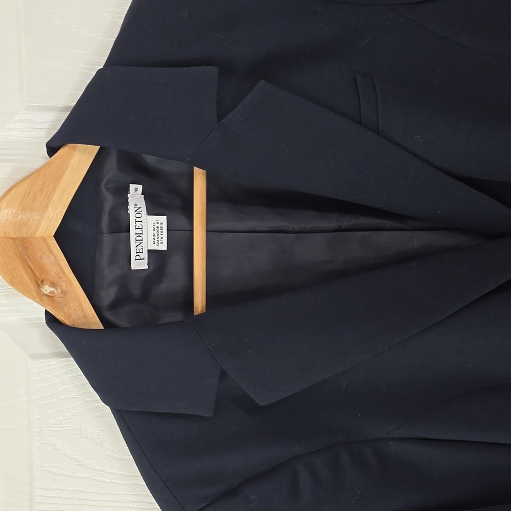 Pendleton Women's Single Button 100% Wool Blazer … - image 4